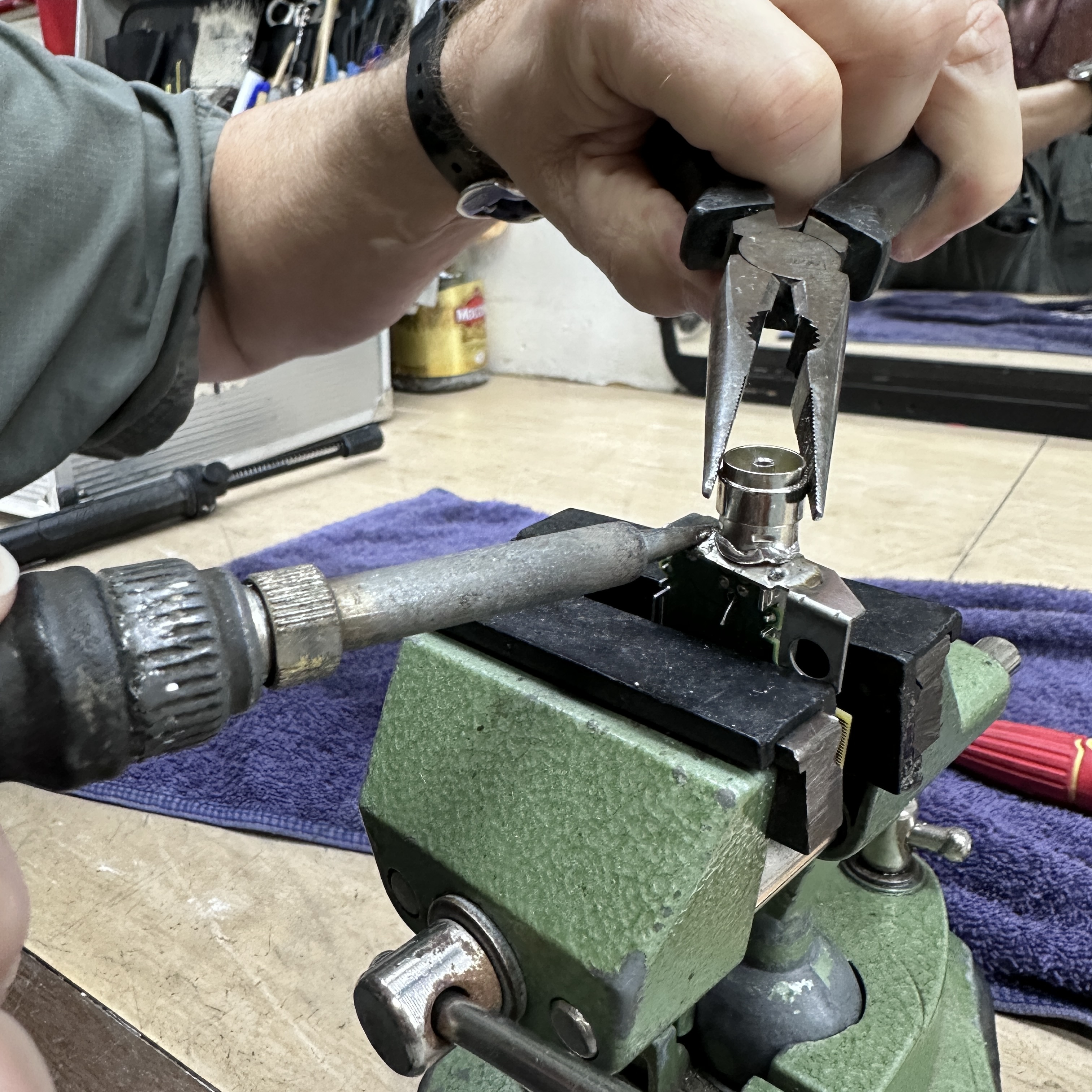 TV being repaired at Eastcoast Electronics workshop